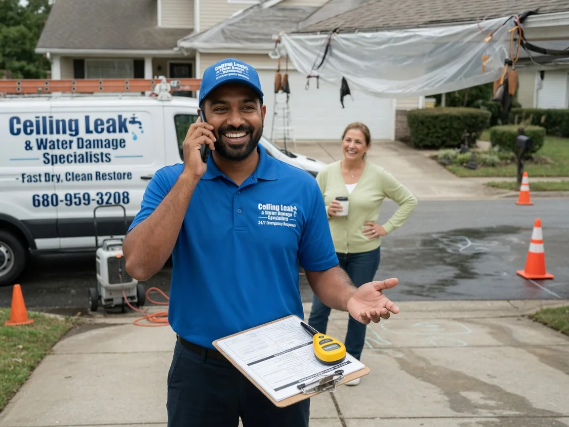 Ceiling Leak Cleanup Macksburg, IA FAQs
